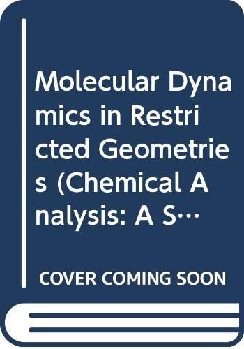 Couverture : Molecular dynamics in restricted geometries