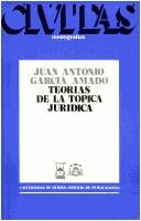 Couverture : Teorias de la topica juridica