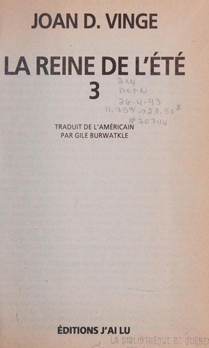 Couverture : La reine de l'été