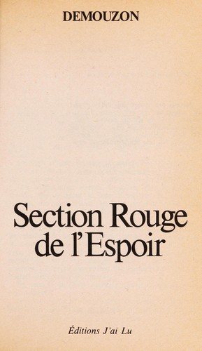 Couverture : Section rouge de l'Espoir