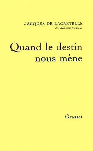 Couverture : Quand le destin nous mène