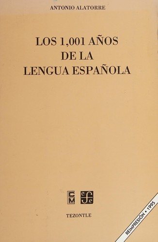 Couverture : Los 1001 años de la lengua española