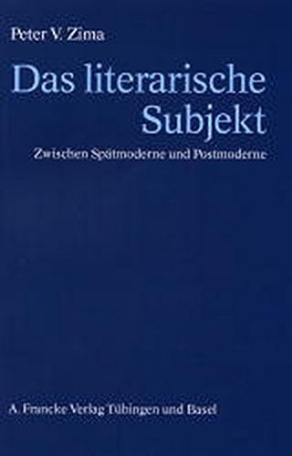 Couverture : Das literarische Subjekt