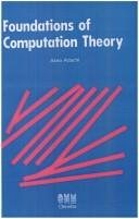 Couverture : Foundations of computation theory