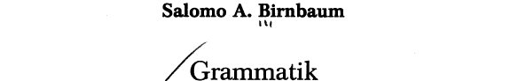Couverture : Grammatik der Jiddischen Sprache