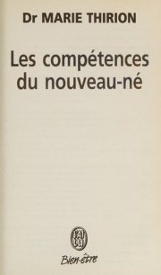 Couverture : Les Compétences du nouveau-né