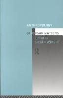 Couverture : Anthropology of organizations