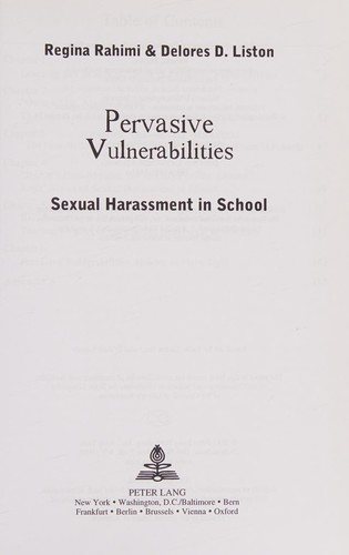 Couverture : Pervasive Vulnerabilities