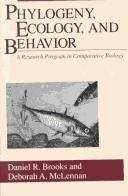 Couverture : Phylogeny, ecology, and behavior