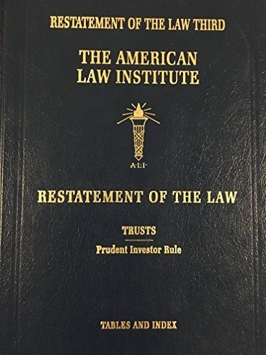 Couverture : Restatement of the Law, 3rd, Trusts