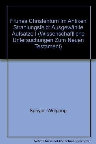 Couverture : Frühes Christentum im antiken Strahlungsfeld