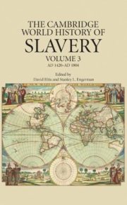 Couverture : The Cambridge World History Of Slavery