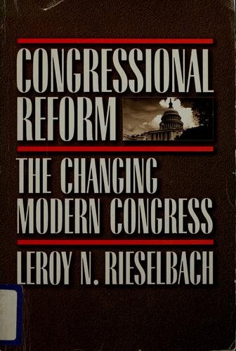 Couverture : Congressional reform