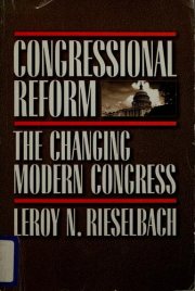 Couverture : Congressional reform