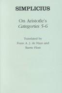 Couverture : On Aristotle's "Categories 5-6"