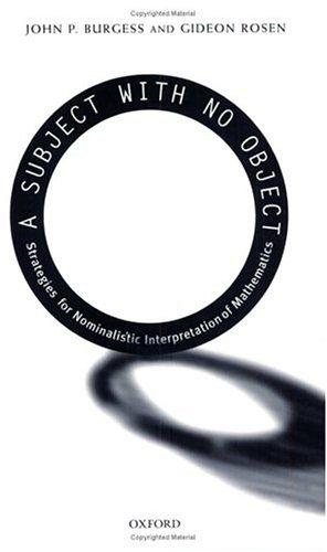 Couverture : A Subject With No Object
