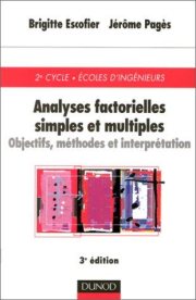 Couverture : Analyse factorielles simples et multiples 