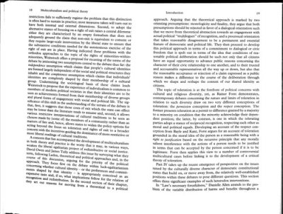 Couverture : Multiculturalism and political theory