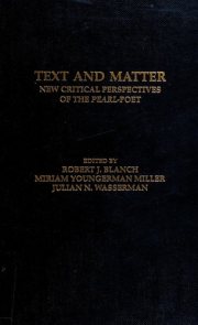 Couverture : Text and Matter