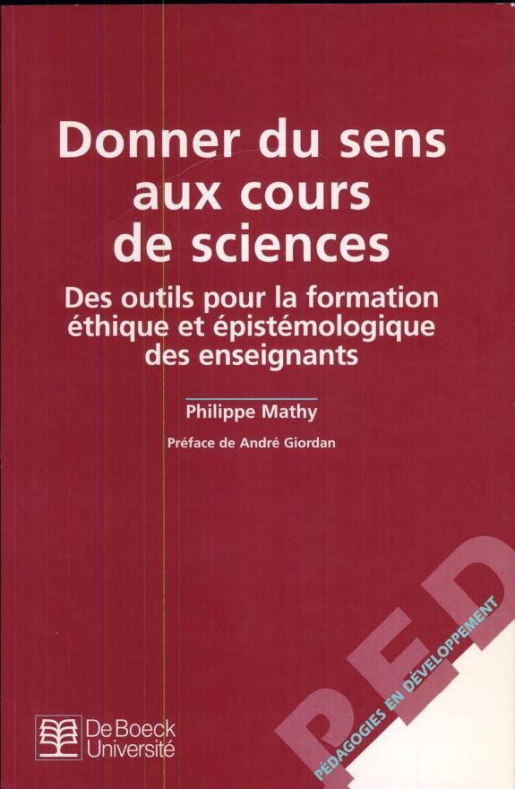 Couverture : Donner du sens aux cours de sciences