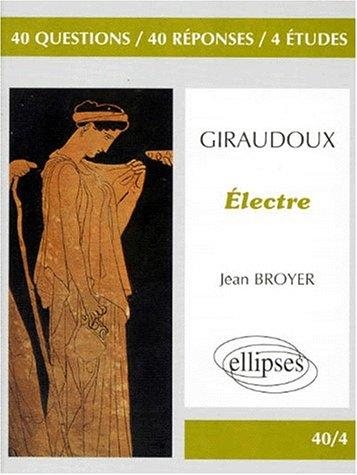 Couverture : Giraudoux, Électre