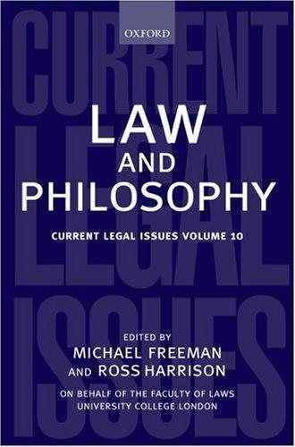 Couverture : Law and Philosophy (Current Legal Issues)