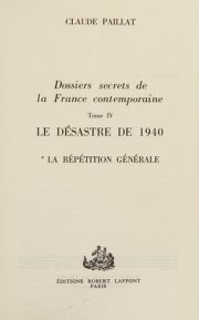 Couverture : Dossiers secrets de la France contemporaine, tome 4-1 