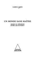 Couverture : Un monde sans maître