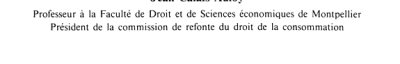 Couverture : Rapport final de la Commission de refonte du droit de la consommation