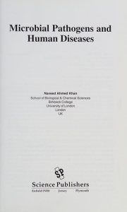Couverture : Microbial pathogens and human diseases