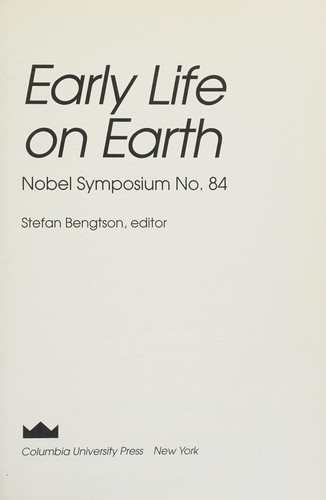 Couverture : Early life on earth
