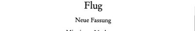 Couverture : Flug