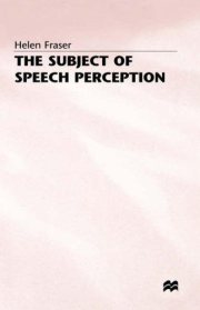 Couverture : The subject of speech perception