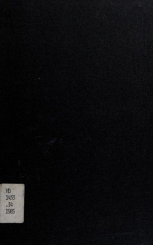 Couverture : Agricultural geography
