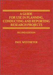 Couverture : A guide for use in planning, conducting, and reporting research projects