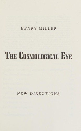 Couverture : The Cosmological Eye
