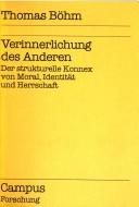 Couverture : Verinnerlichung des Anderen