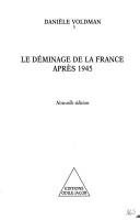 Couverture : Le déminage de la France après 1945
