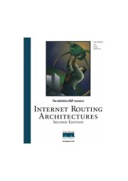 Couverture : Internet routing architectures.