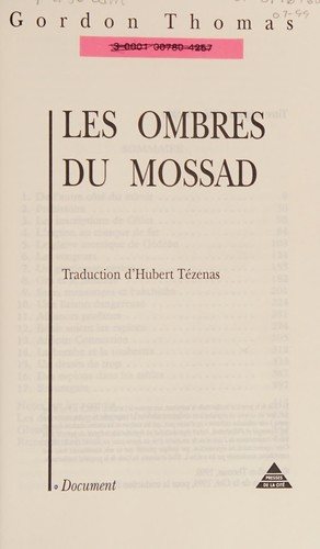 Couverture : Les ombres du Mossad