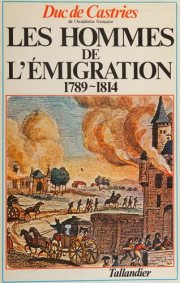 Couverture : Les hommes de l'émigration, 1789-1814
