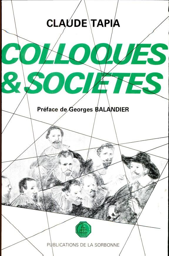 Couverture : Colloques et sociétés