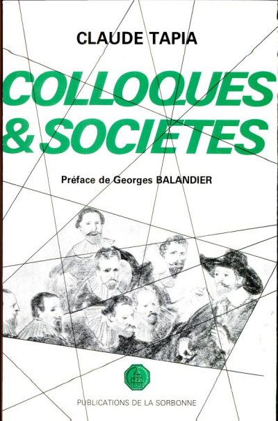 Couverture : Colloques et sociétés