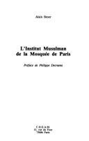 Couverture : L'Institut musulman de la mosquée de Paris