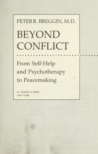 Couverture : Beyond conflict