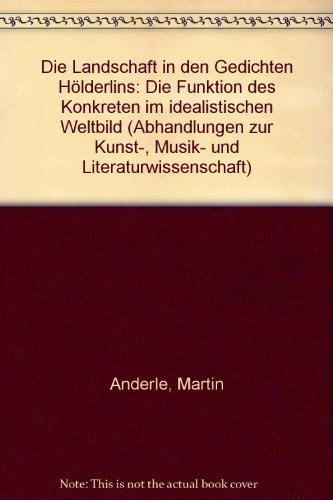 Couverture : Die Landschaft in den Gedichten Hölderlins