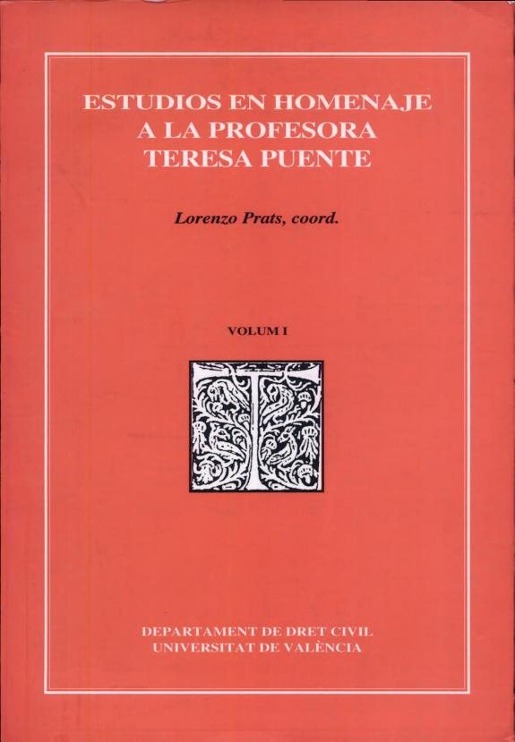 Couverture : Estudios en homenaje a la profesora Teresa Puente