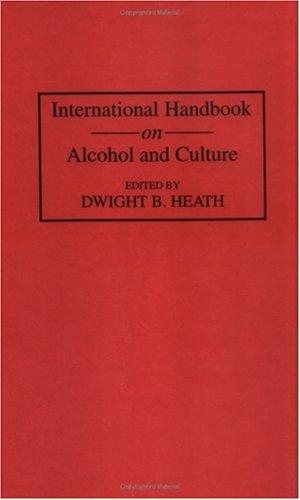Couverture : International handbook on alcohol and culture
