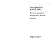 Couverture : Ethnobiological classification