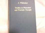 Couverture : Studies in Platonism and patristic thought